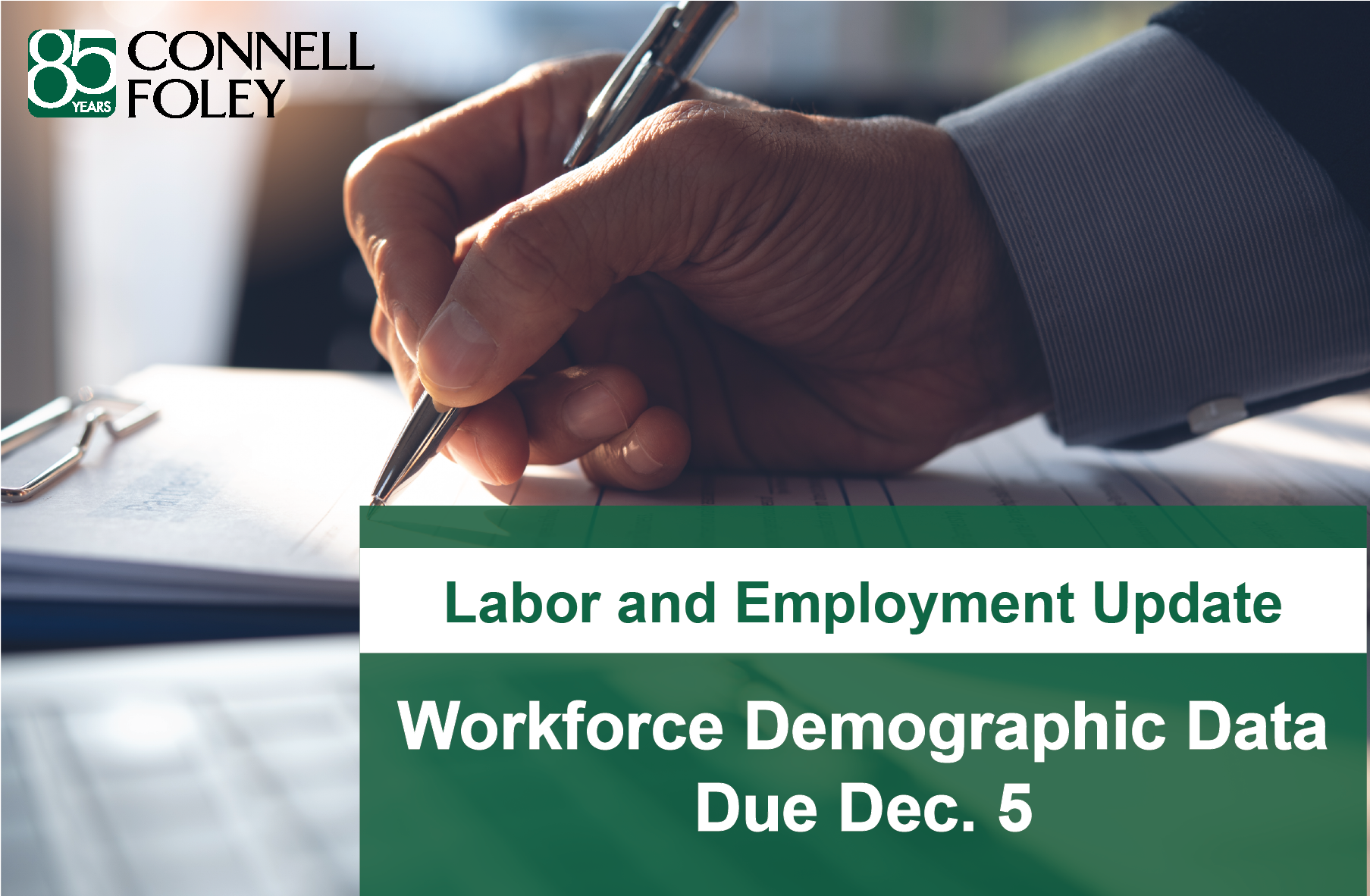 Workforce Demographic Data Due Dec. 5
