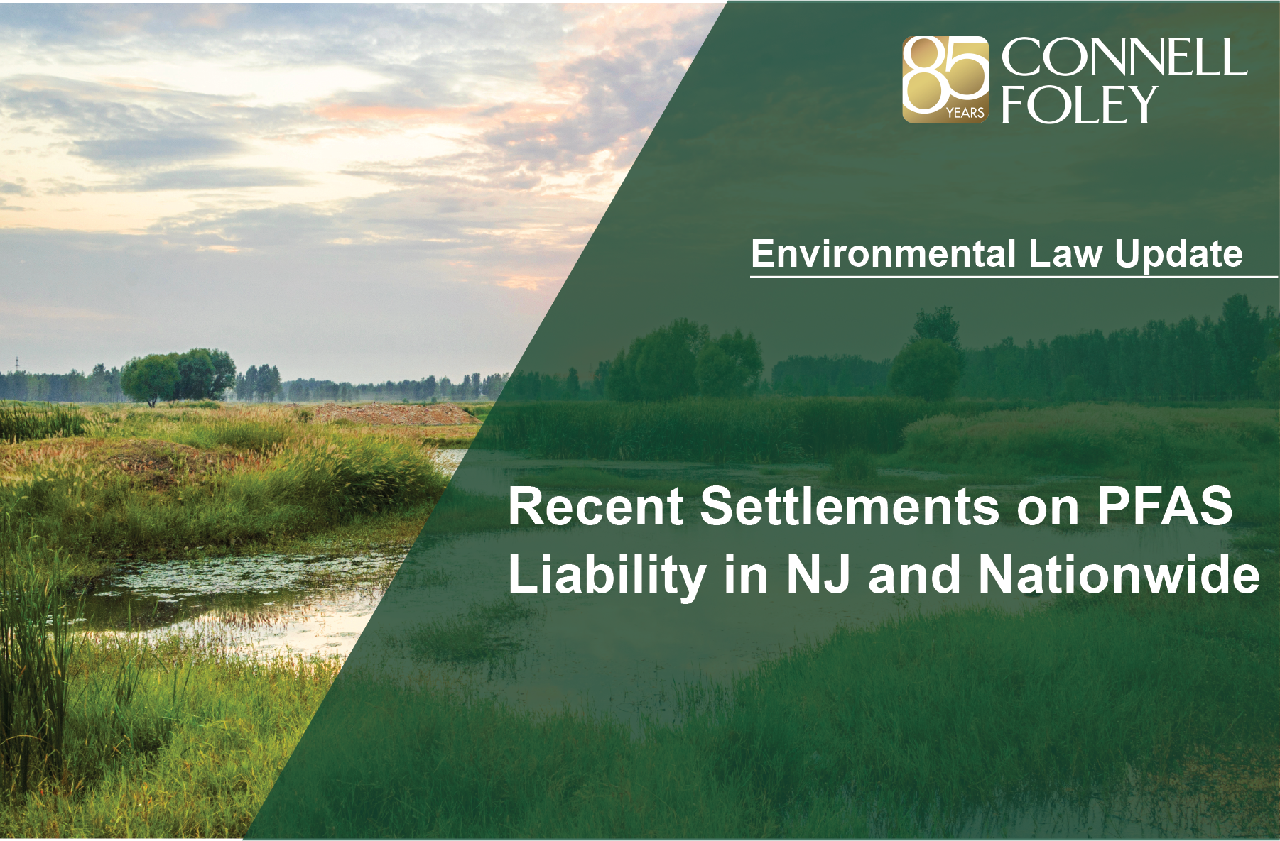 Recent Settlements on PFAS Liability in NJ and Nationwide